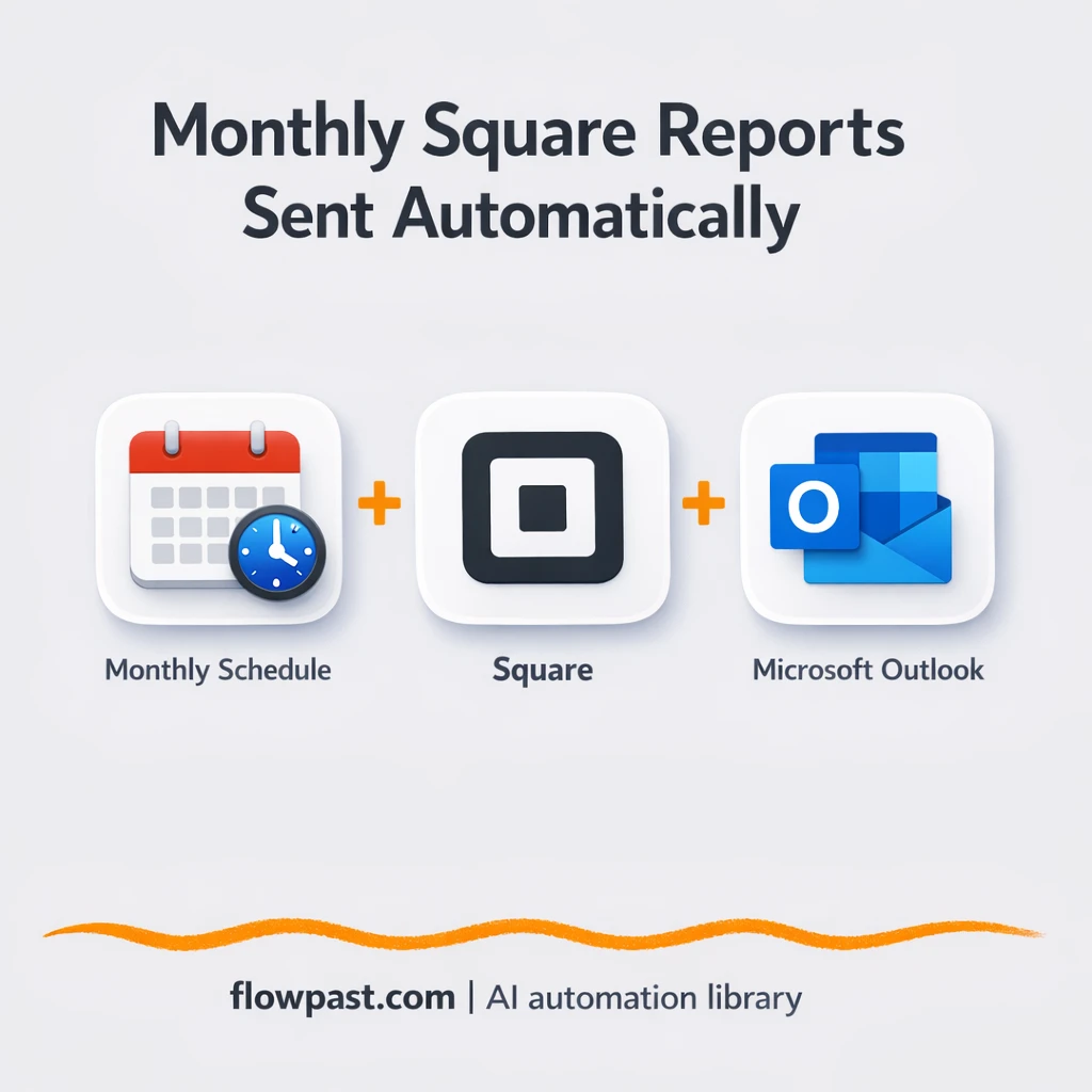 Square to Outlook, month end sales CSV emailed - n8n workflow automation template