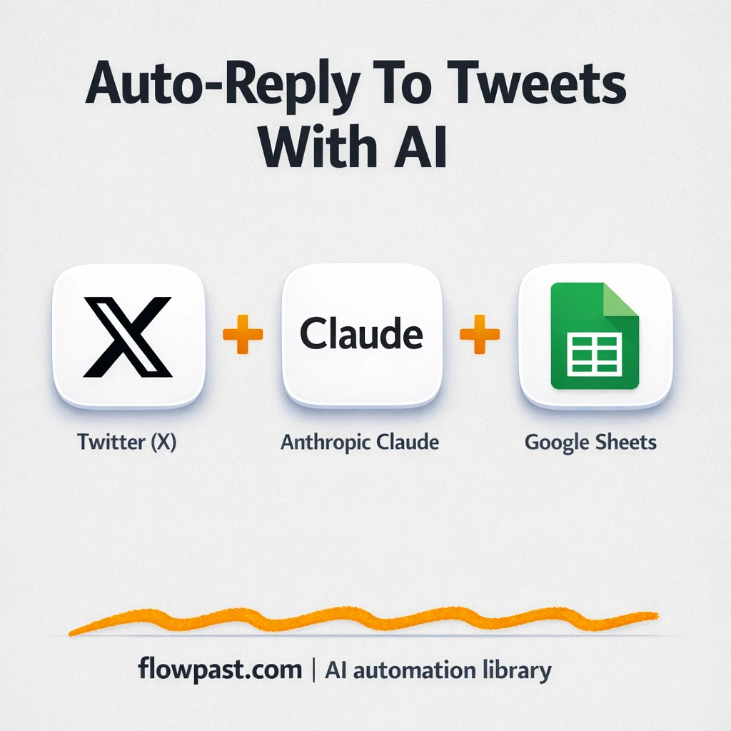 Twitter + Google Sheets: replies logged and consistent - n8n workflow automation template