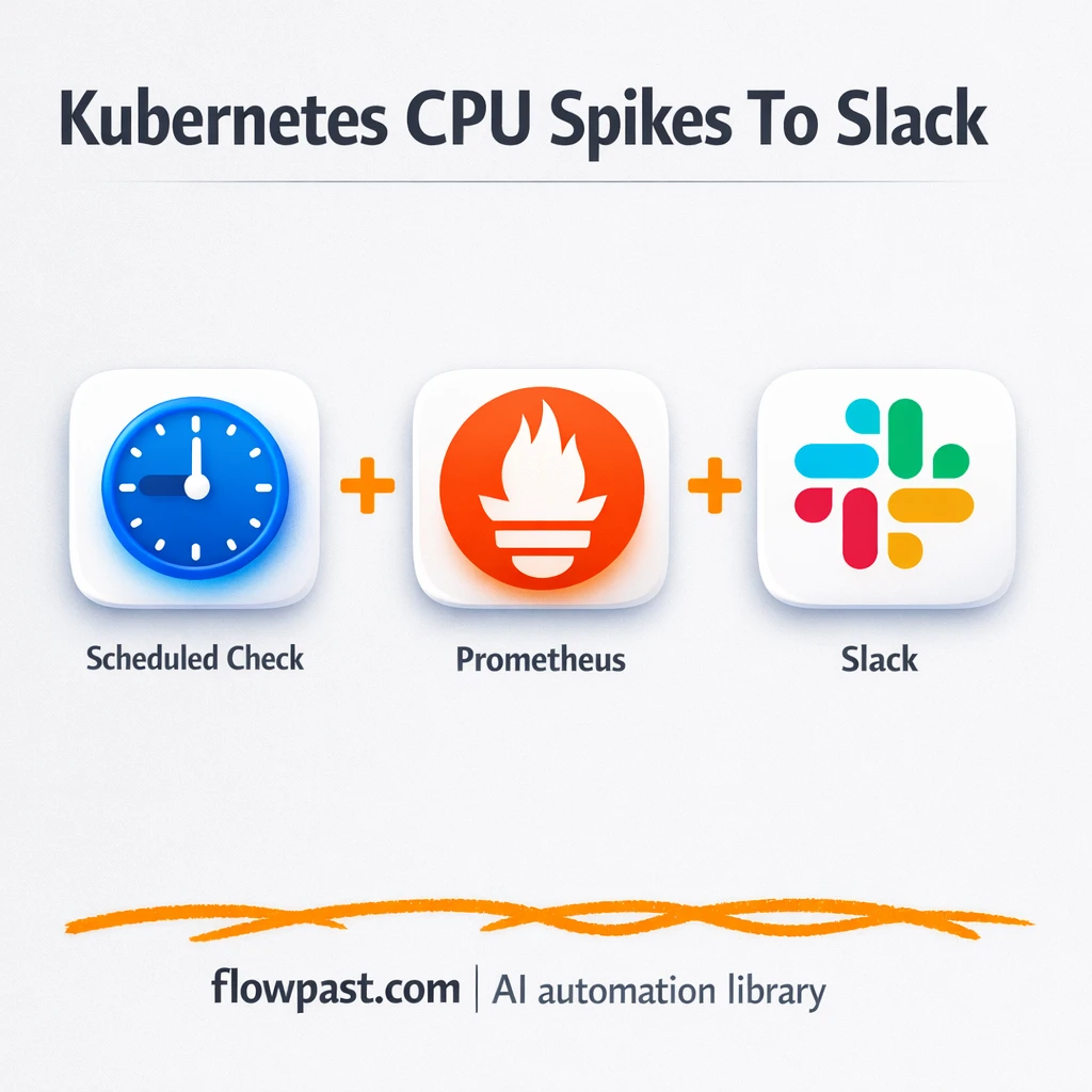 Prometheus to Slack: cleaner Kubernetes CPU alerts - n8n workflow automation template