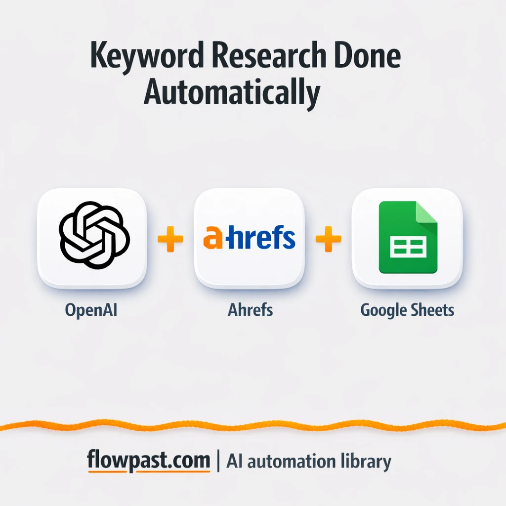 OpenAI + Google Sheets: keyword ideas on autopilot - n8n workflow automation template