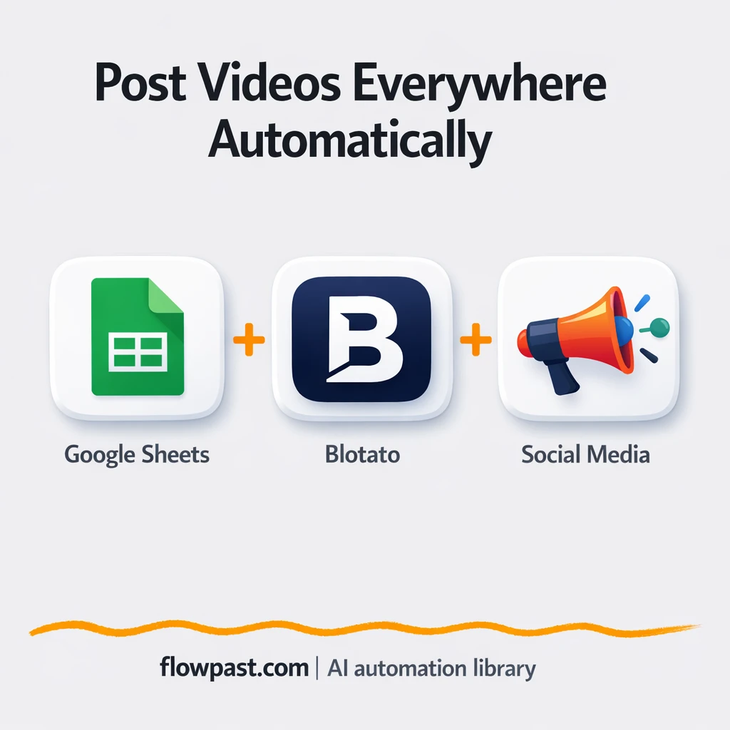 Google Sheets + Blotato: posts queued and published - n8n workflow automation template