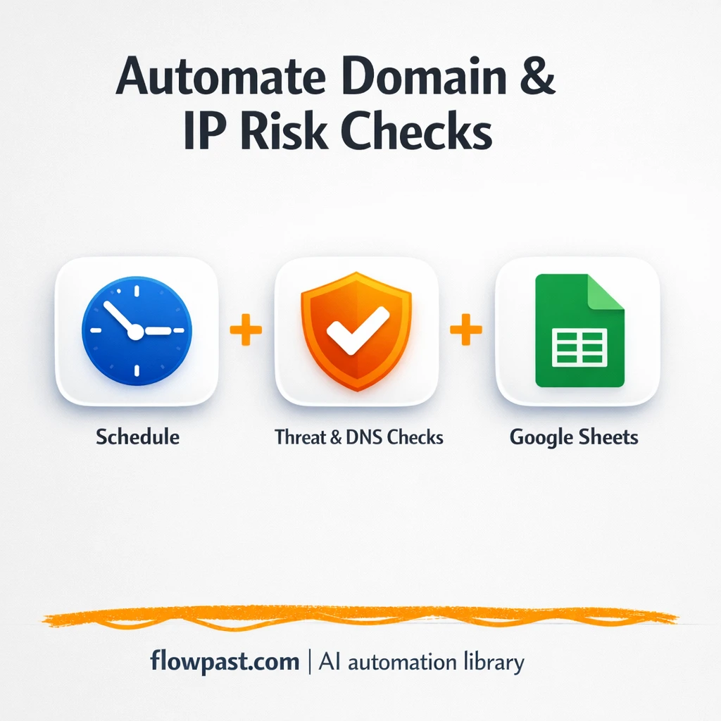 VirusTotal to Google Sheets, clear domain risk notes - n8n workflow automation template