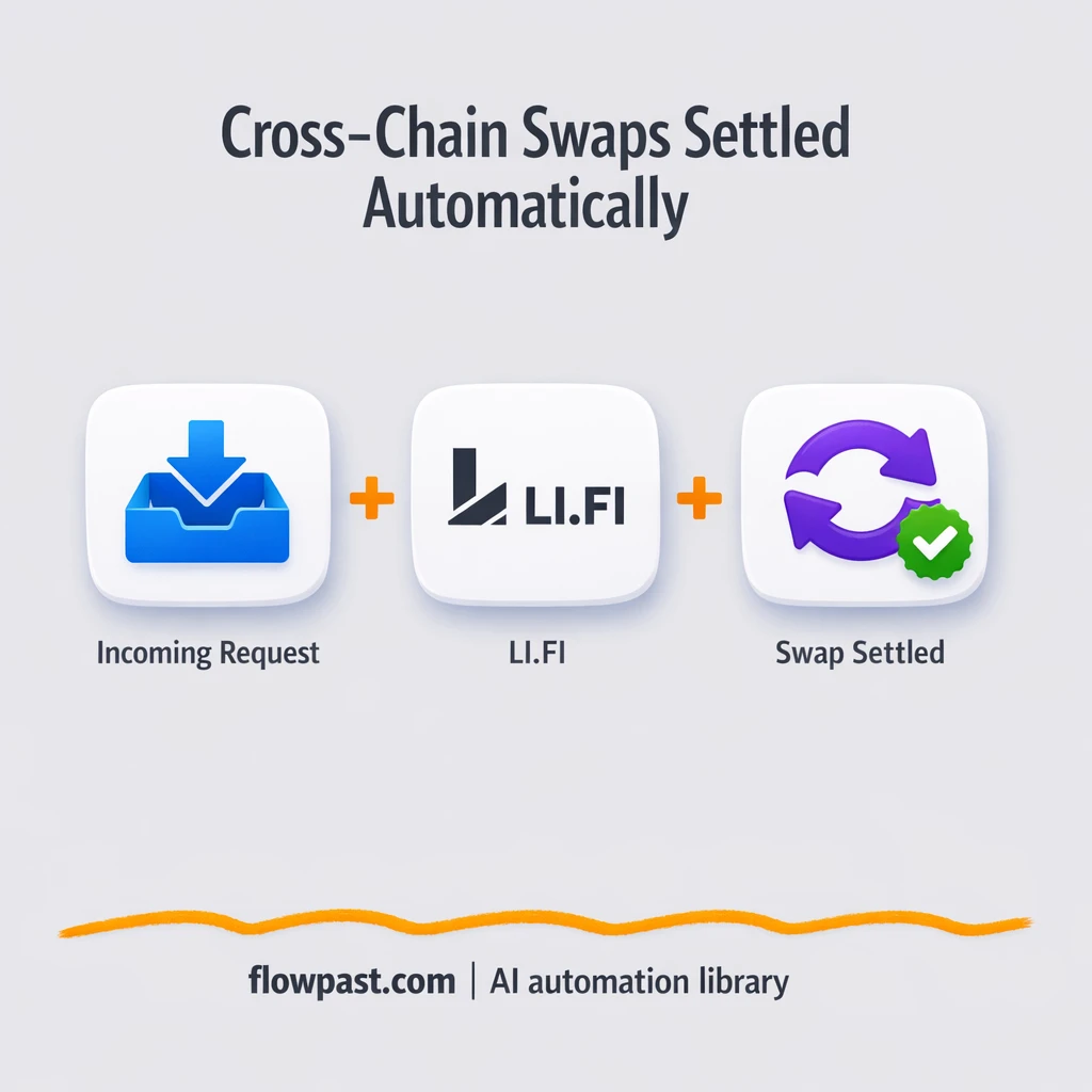 1Shot + Li.Fi: gas top ups that just work - n8n workflow automation template