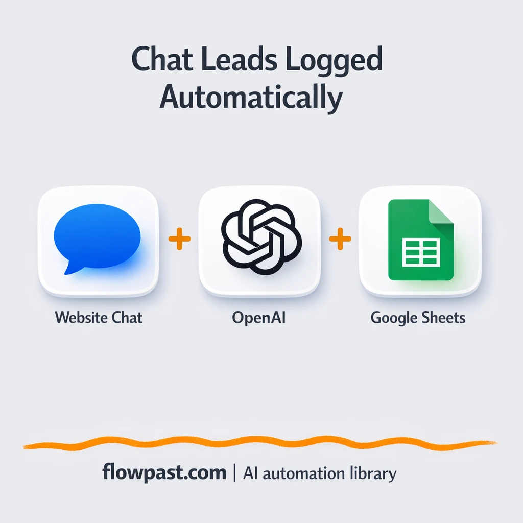 Google Sheets + Slack: AI chat leads logged clean - n8n workflow automation template