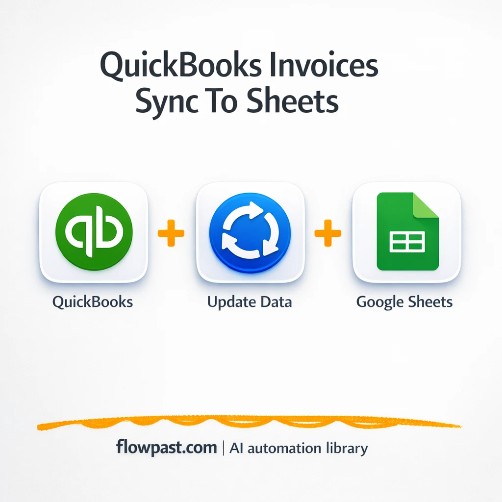 QuickBooks to Google Sheets, invoices stay accurate - n8n workflow automation template