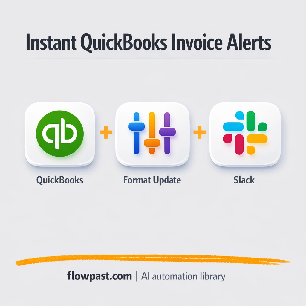 QuickBooks + Slack: invoice updates your team sees - n8n workflow automation template