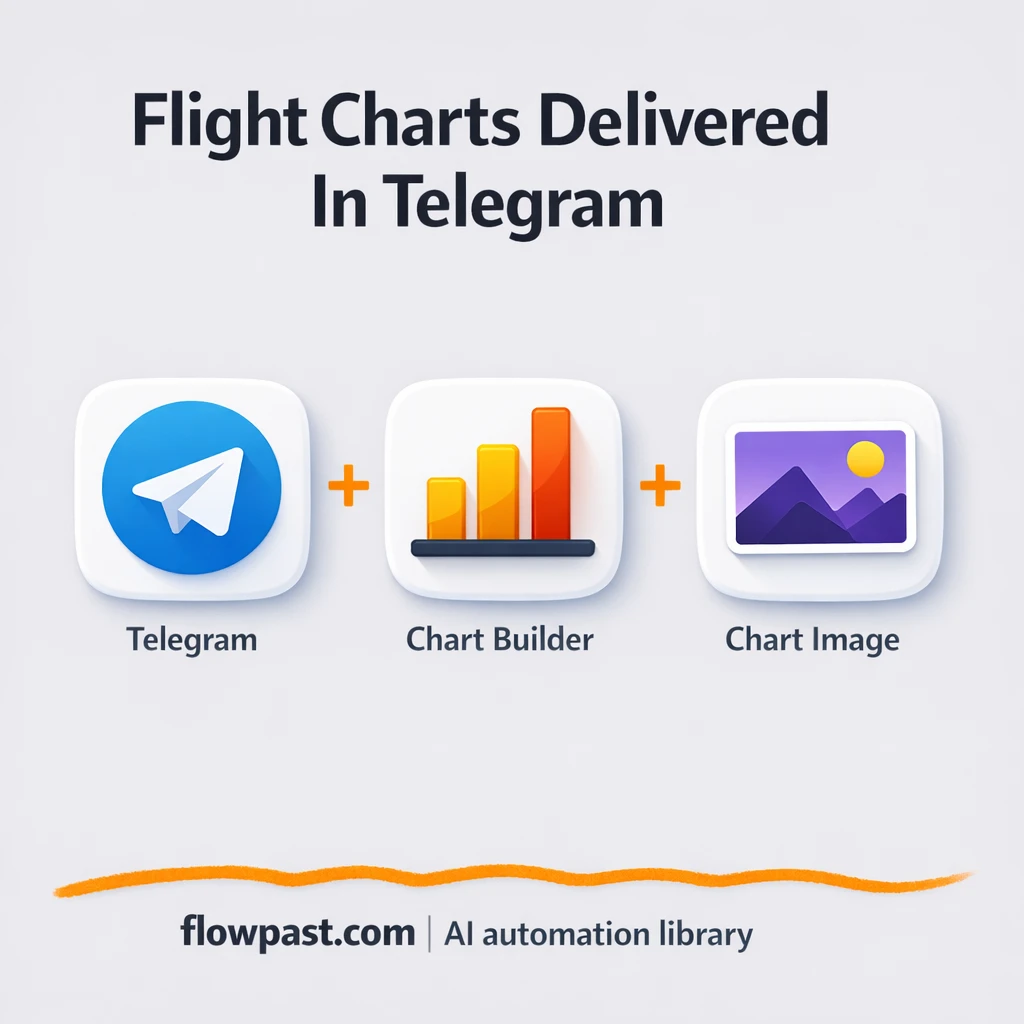 Telegram + QuickChart: flight charts on demand - n8n workflow automation template