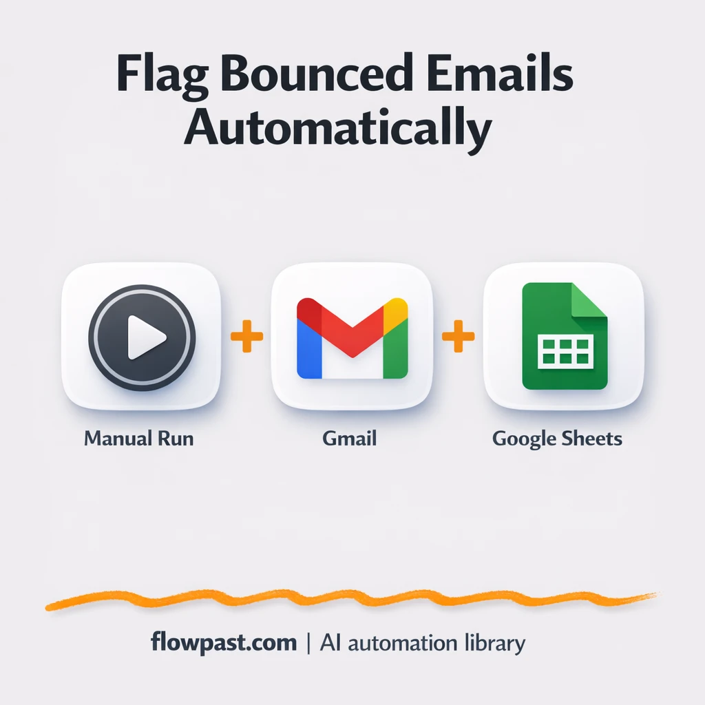 Gmail to Google Sheets, bounce flags that stay current - n8n workflow automation template