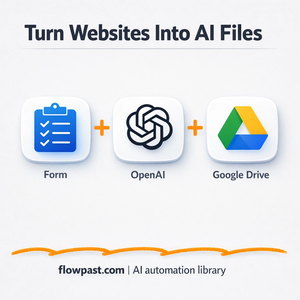 Firecrawl to Google Drive, clean site docs ready - n8n workflow automation template