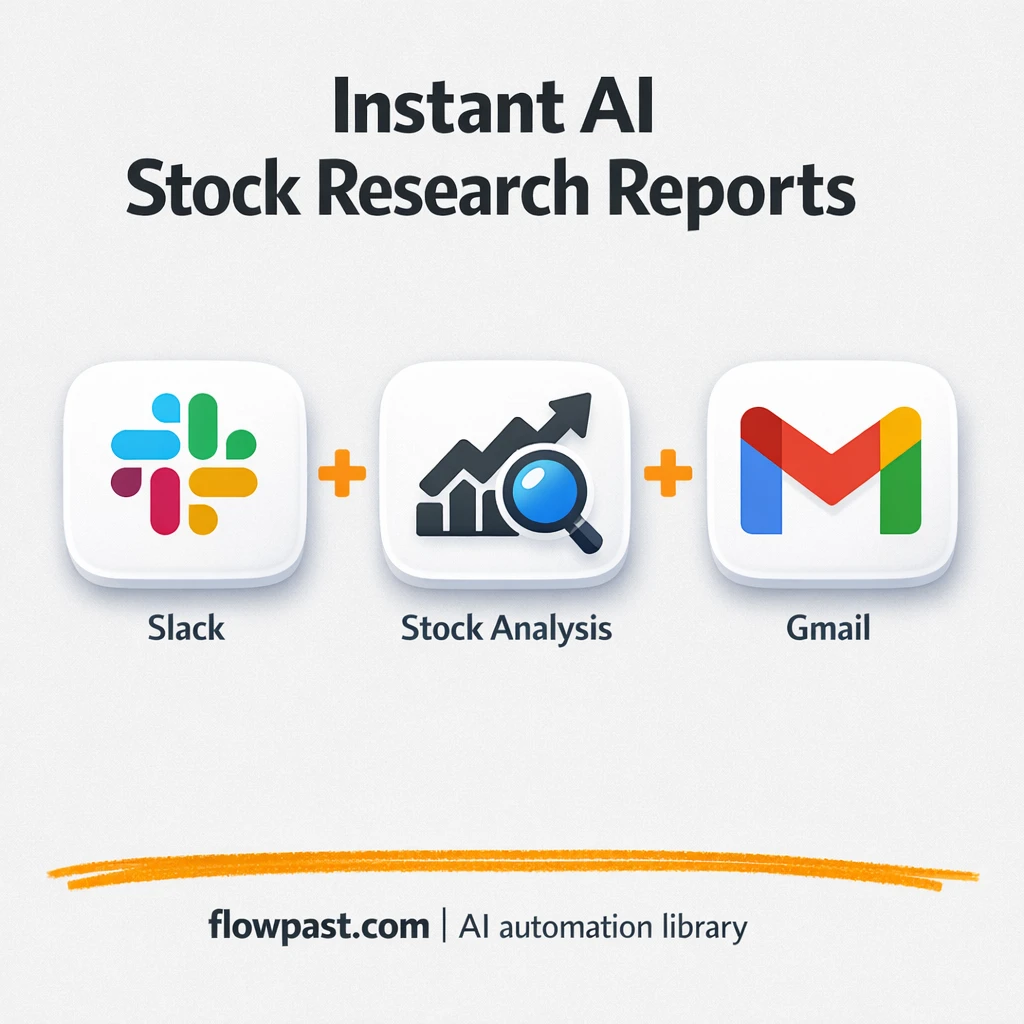 Slack to Gmail, client-ready stock research reports - n8n workflow automation template