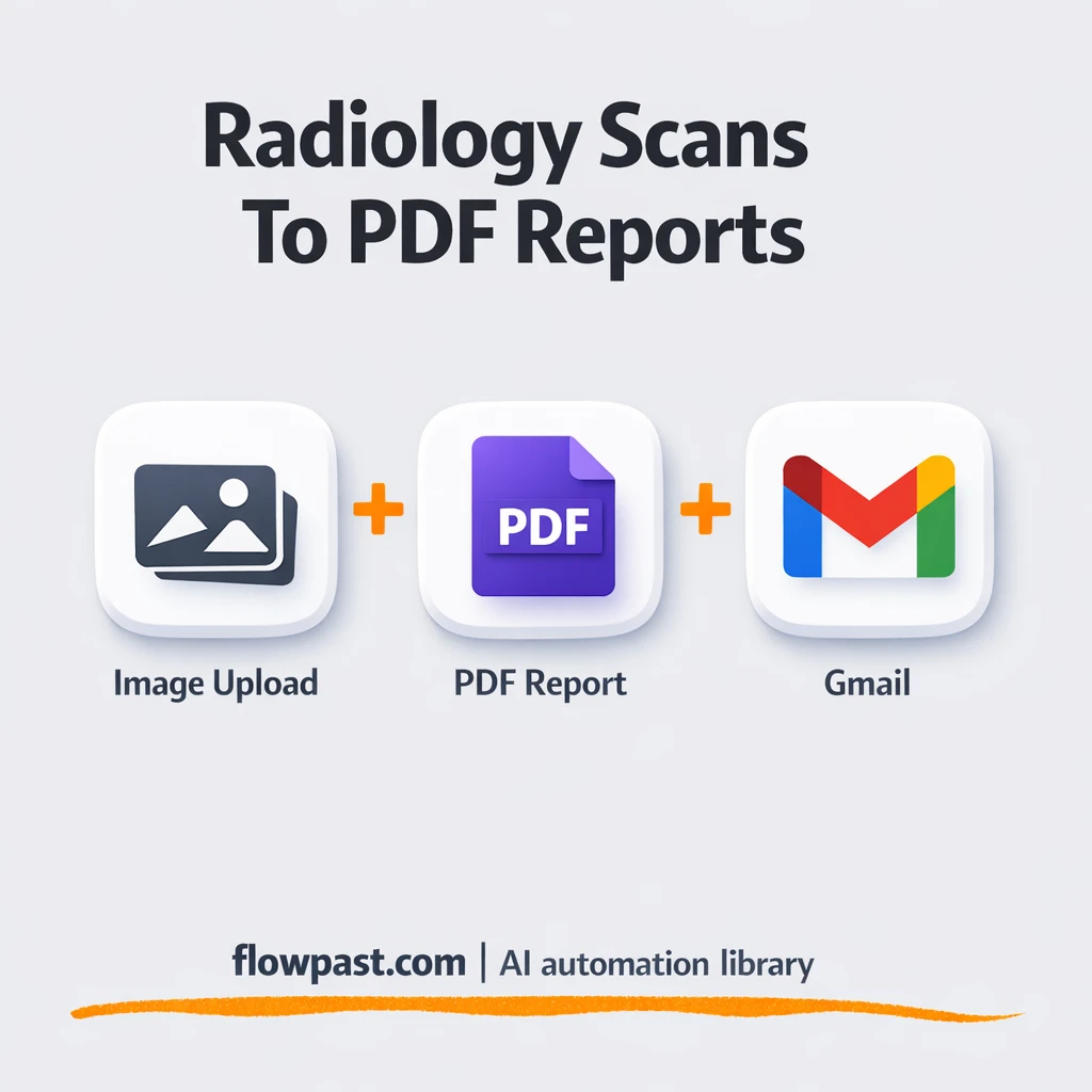Google Sheets + Gmail, radiology PDFs sent for you - n8n workflow automation template