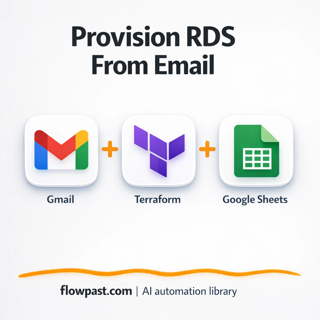 Gmail + Google Sheets: track AWS RDS requests fast - n8n workflow automation template