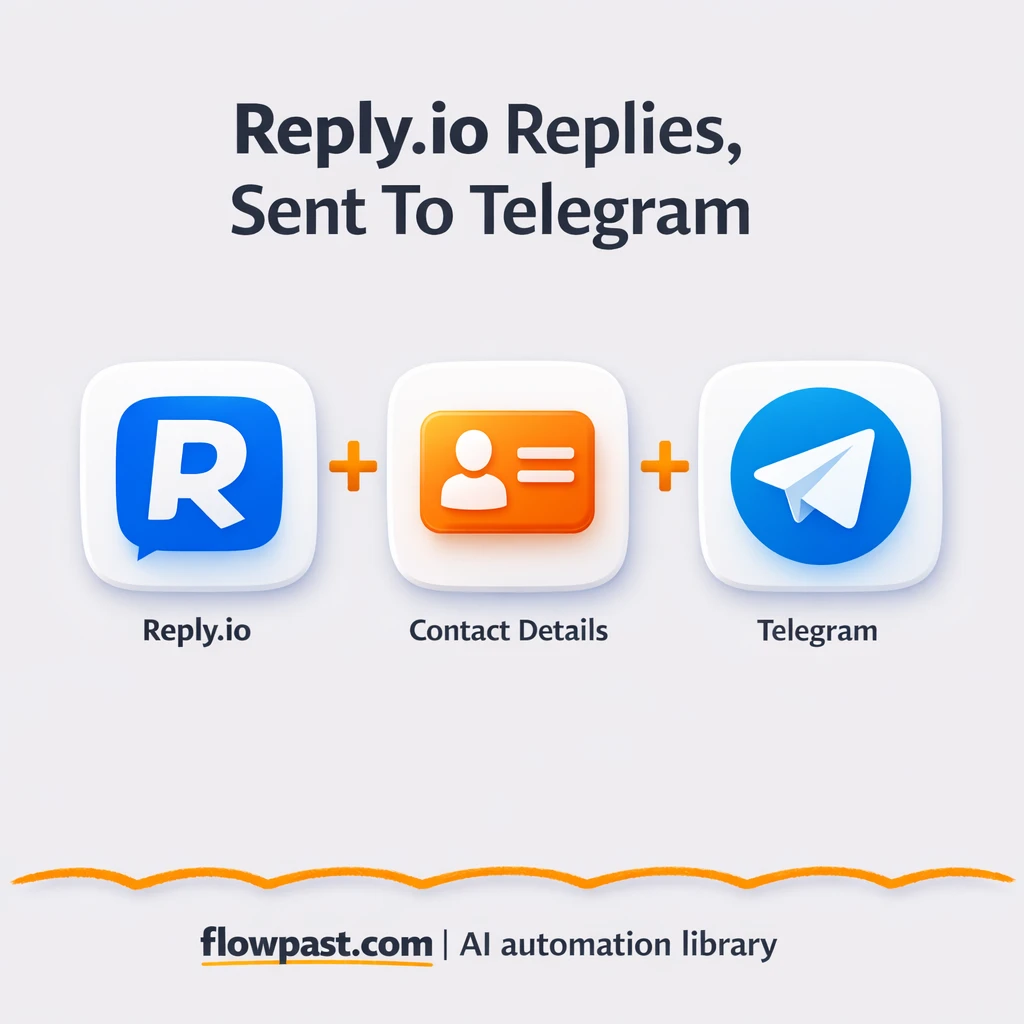 Reply.io + Telegram: never miss a hot reply again - n8n workflow automation template