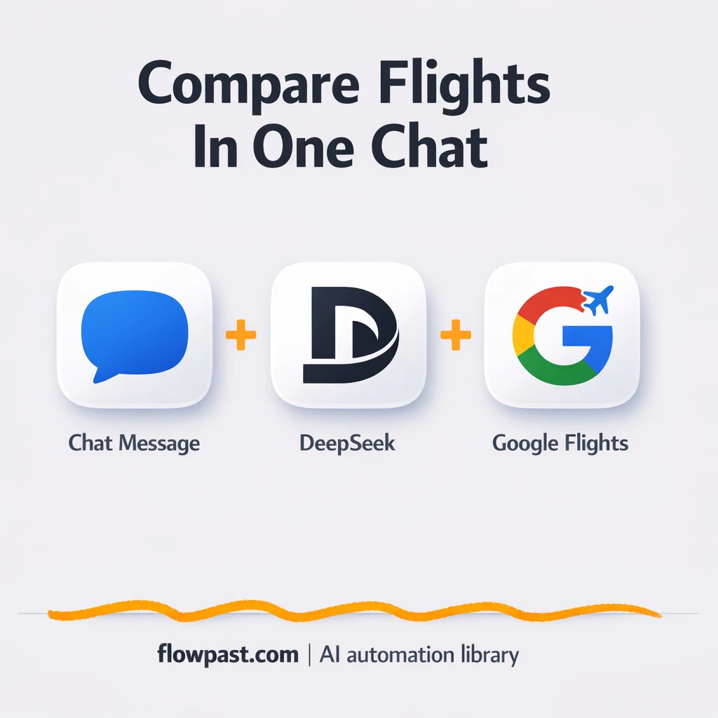 Telegram to Google Flights, smarter trip shortlists - n8n workflow automation template