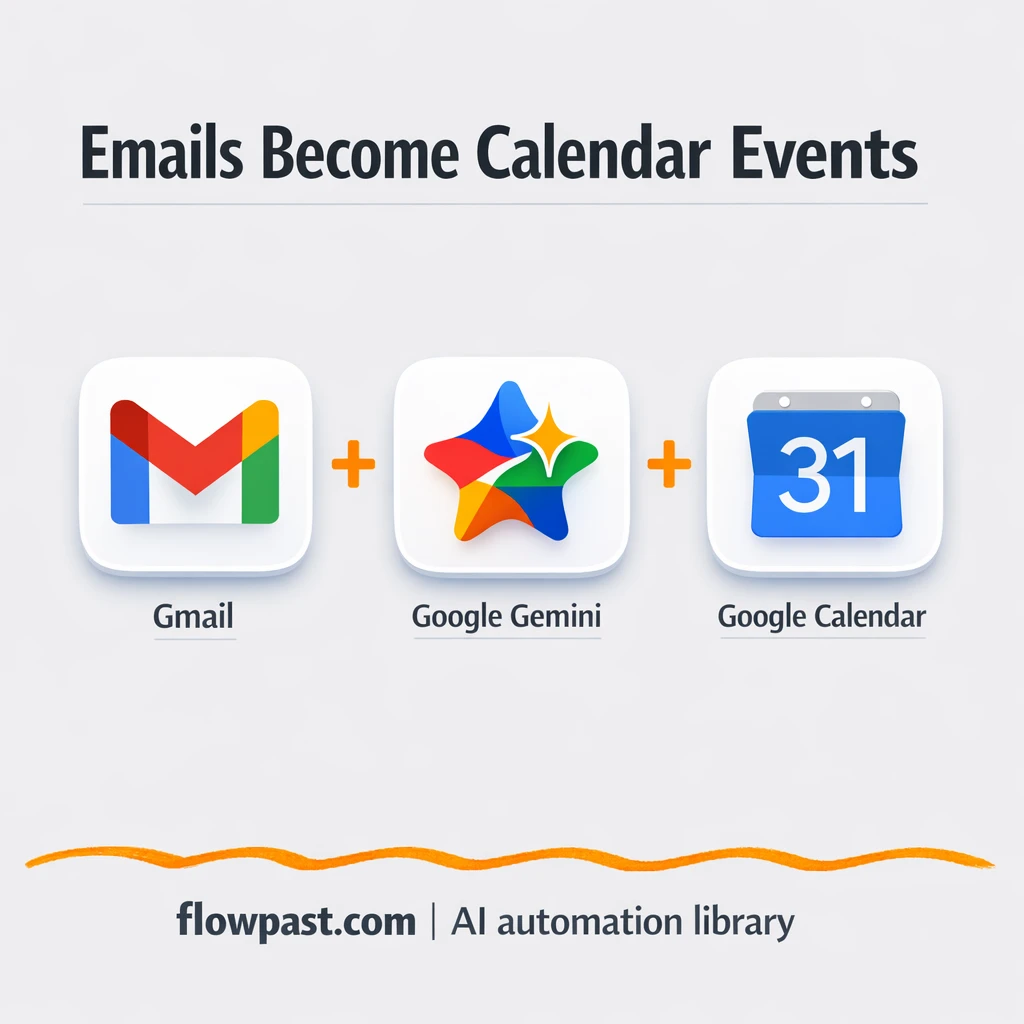 Gmail to Google Calendar, meetings scheduled from labels - n8n workflow automation template