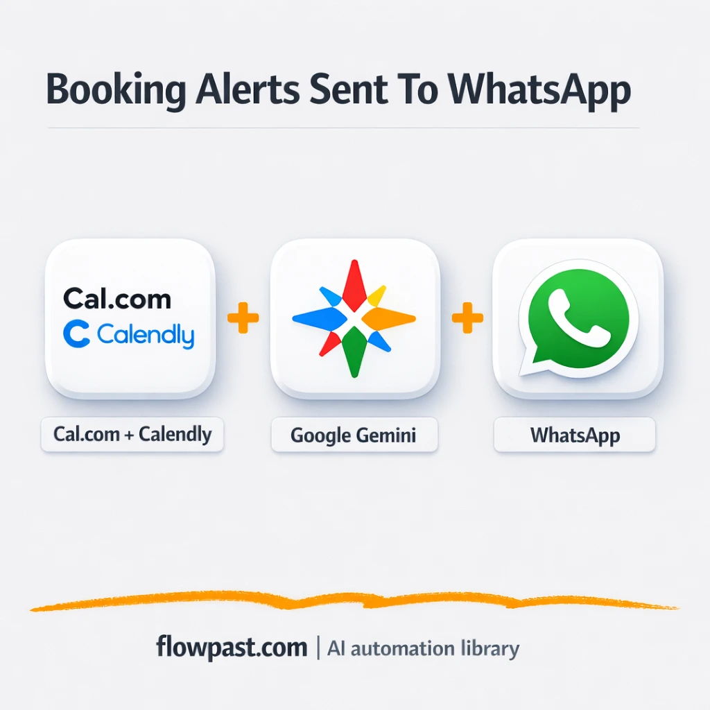 Calendly + WhatsApp: never miss a booking change - n8n workflow automation template