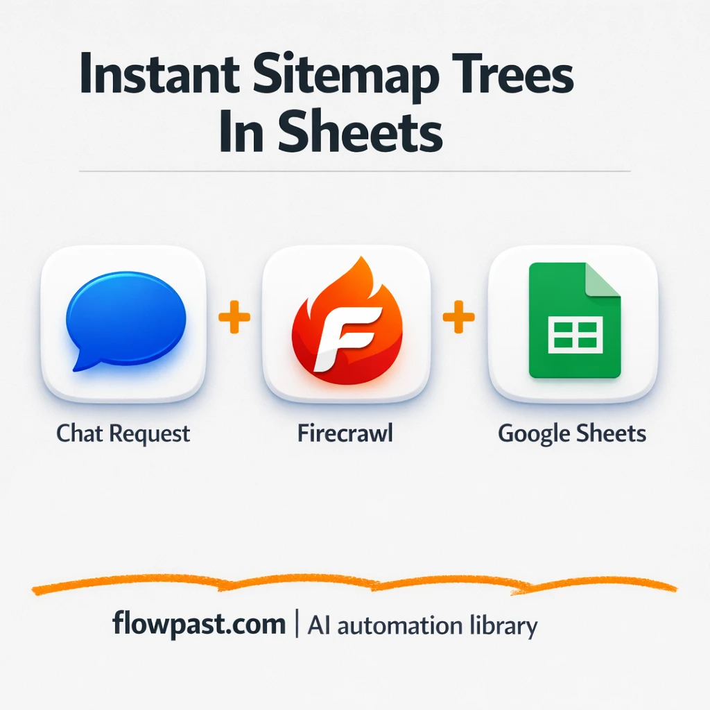 Firecrawl to Google Sheets, clean sitemap hierarchy - n8n workflow automation template