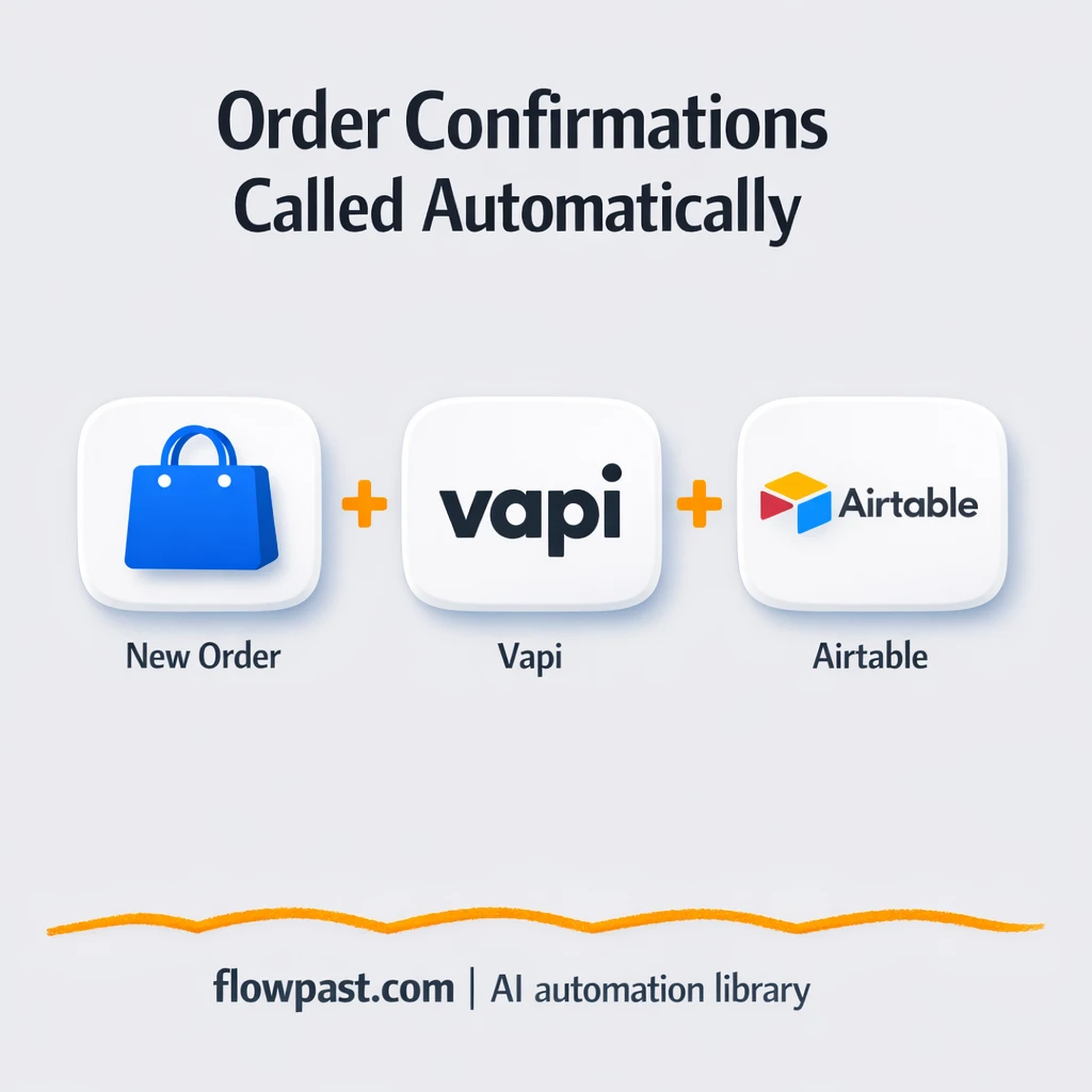 Vapi + Airtable: order confirmations without chasing - n8n workflow automation template
