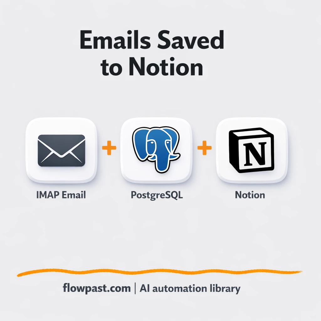 Email to Notion, a cleaner inbox wiki with Telegram - n8n workflow automation template