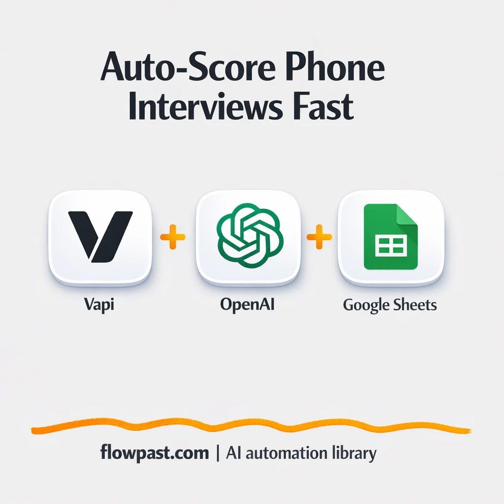 OpenAI + Google Sheets: consistent interview scores - n8n workflow automation template