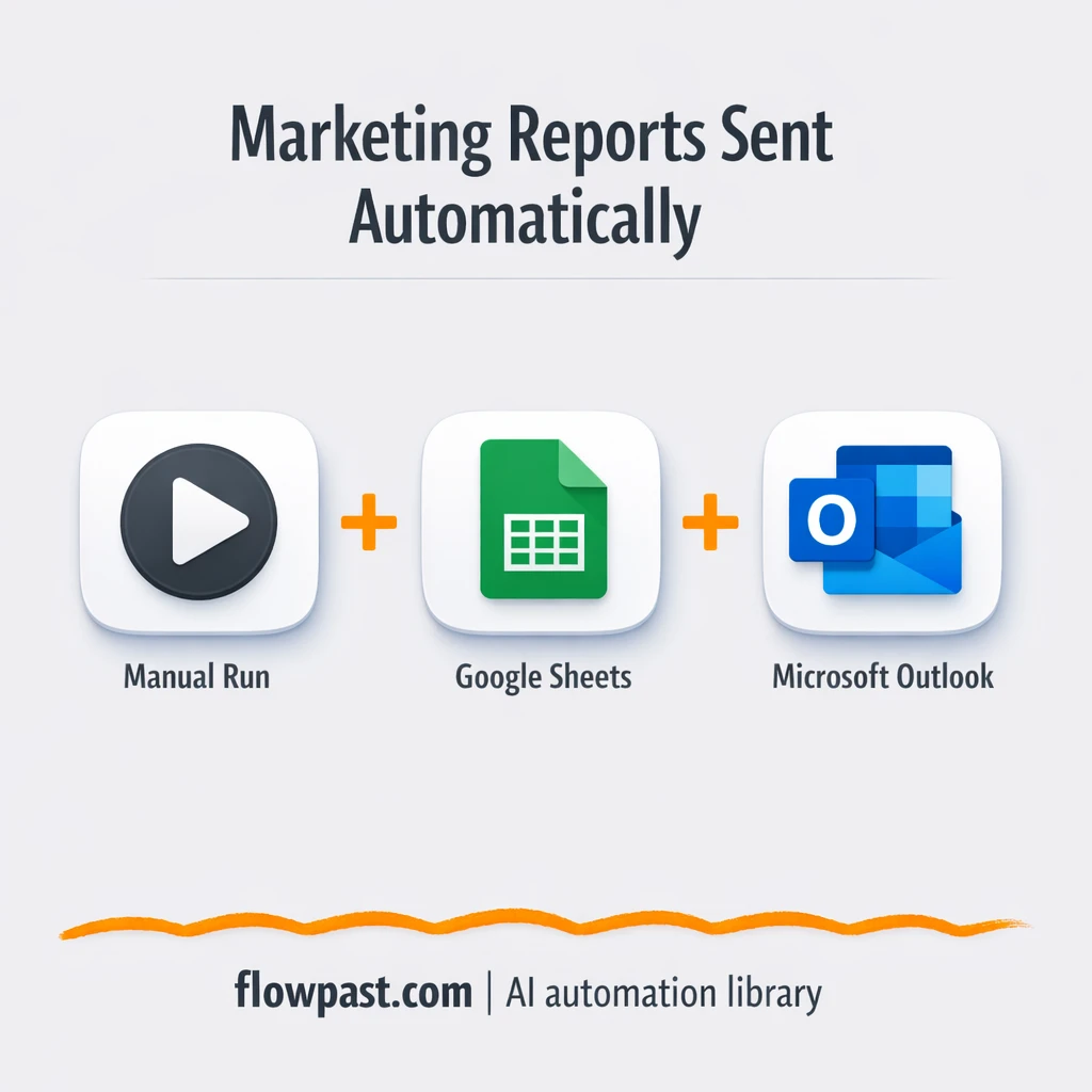 Google Sheets to Outlook, KPI emails done for you - n8n workflow automation template