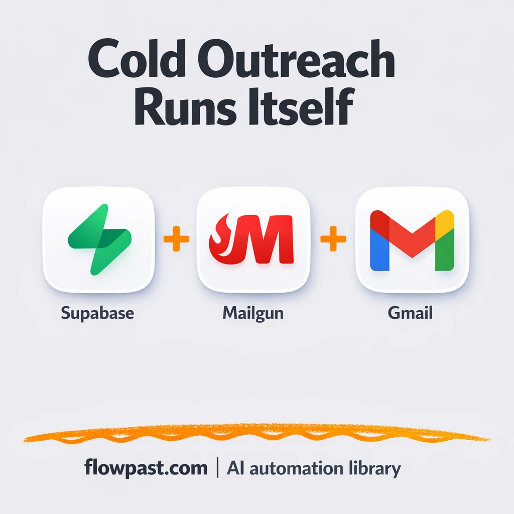 Mailgun + Gmail: outbound sent, replies drafted - n8n workflow automation template