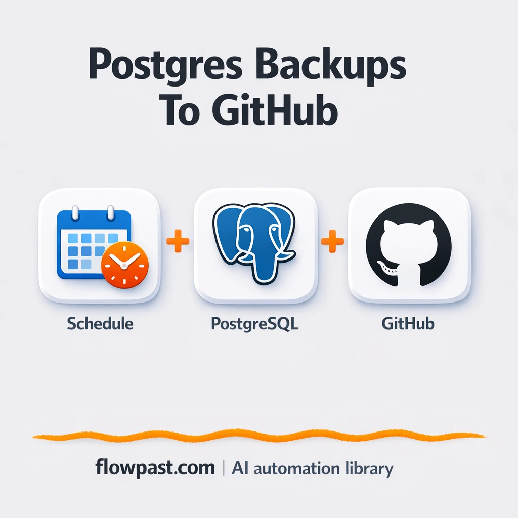 Postgres to GitHub, versioned CSV backups made easy - n8n workflow automation template