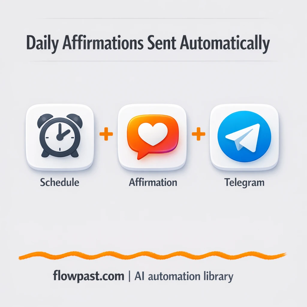 Email + Telegram: daily affirmations sent for you - n8n workflow automation template