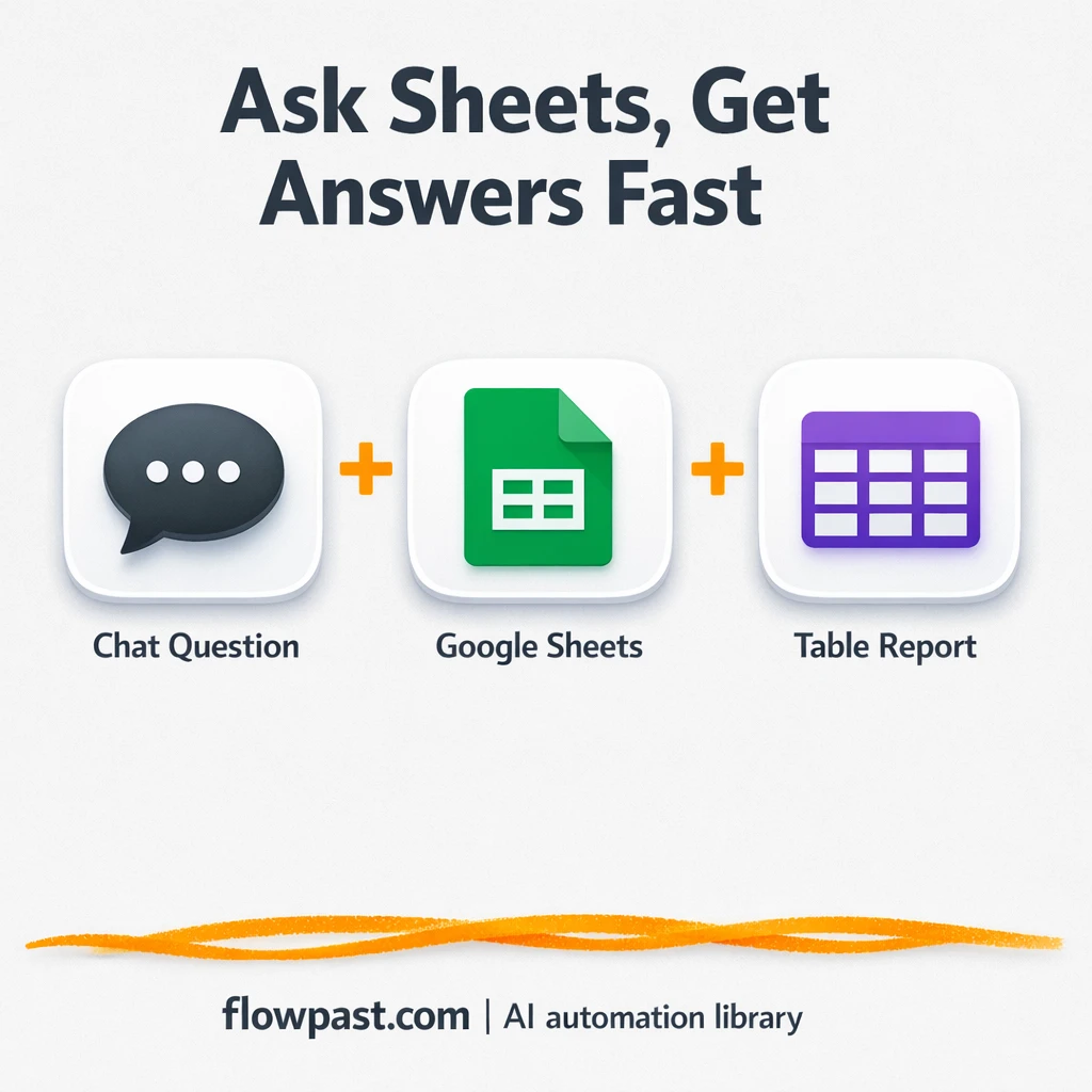 Google Sheets + OpenAI: ask questions, get answers - n8n workflow automation template