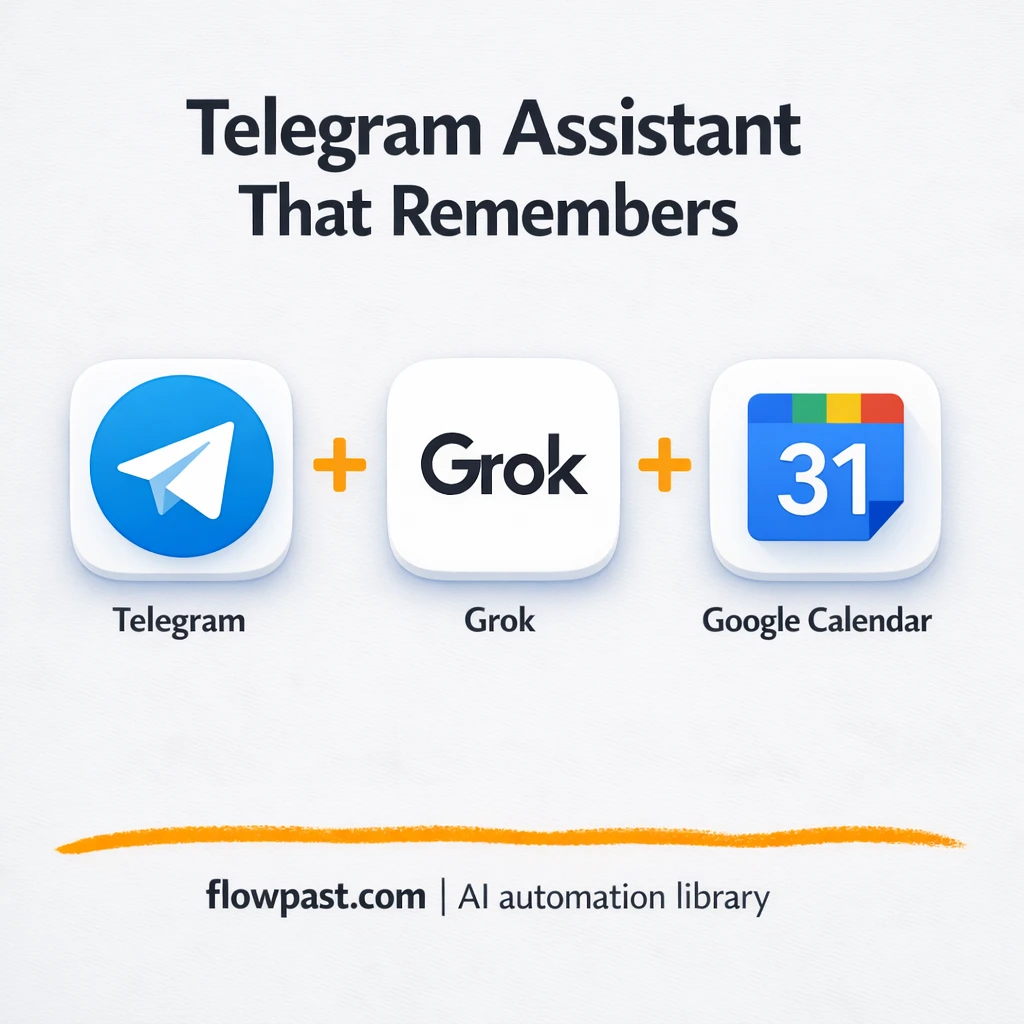 Telegram + Airtable: an assistant that remembers - n8n workflow automation template