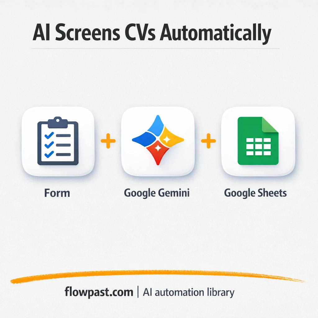 Google Sheets + Gemini AI, ranked CVs in one place - n8n workflow automation template