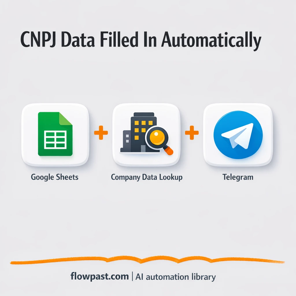 Google Sheets + Telegram: enriched CNPJ lists - n8n workflow automation template