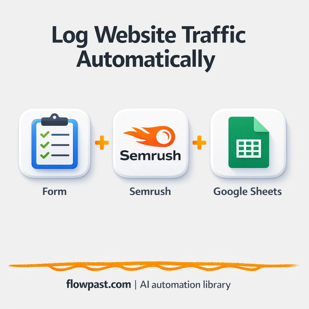 Semrush + Google Sheets: traffic logs done for you - n8n workflow automation template