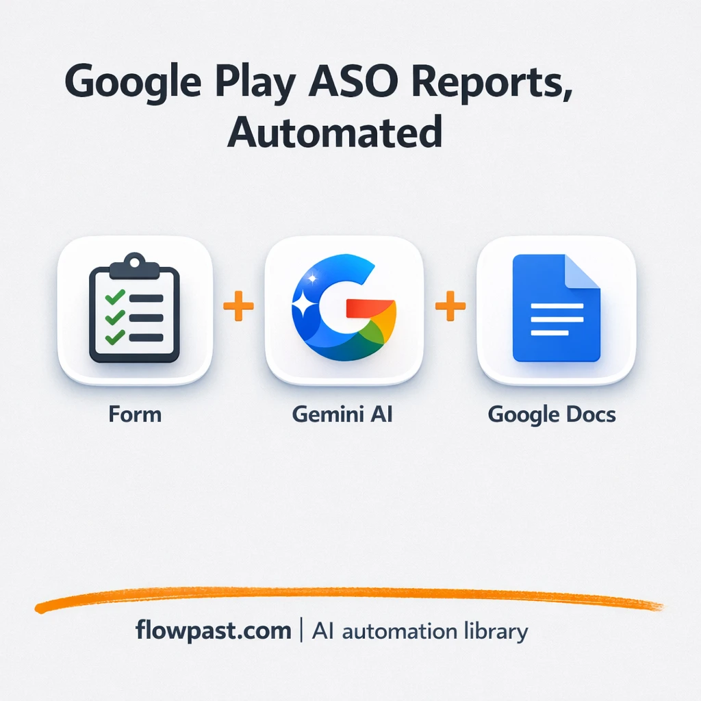 Google Docs + Telegram: client-ready ASO reports - n8n workflow automation template