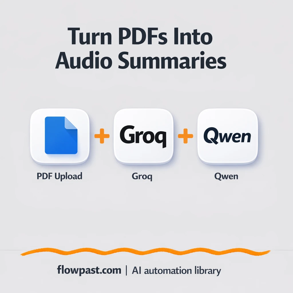 Slack + Google Drive: PDF summaries you can listen to - n8n workflow automation template