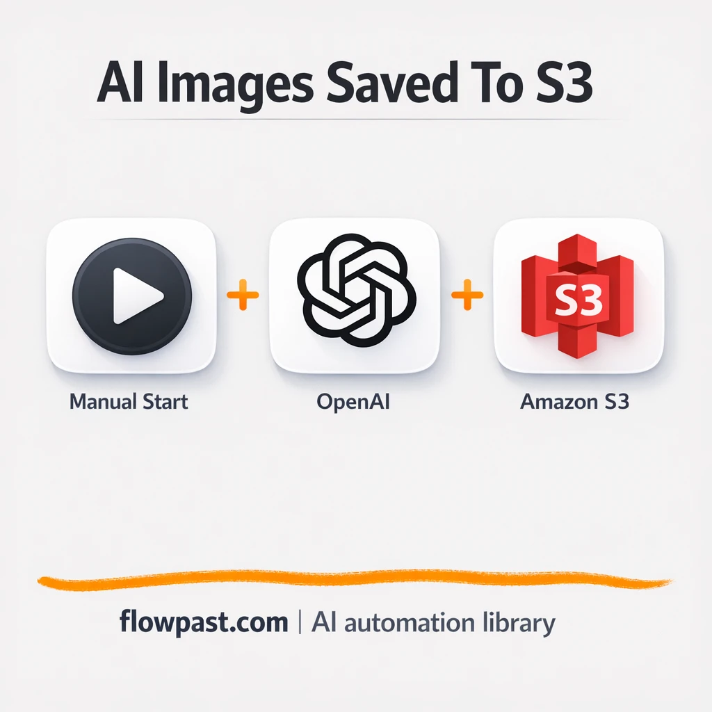 OpenAI to AWS S3, brand images filed and easy to find - n8n workflow automation template