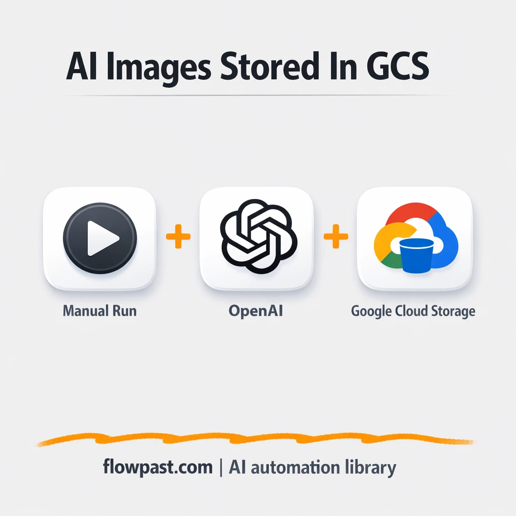 OpenAI to Google Cloud Storage, images filed fast - n8n workflow automation template
