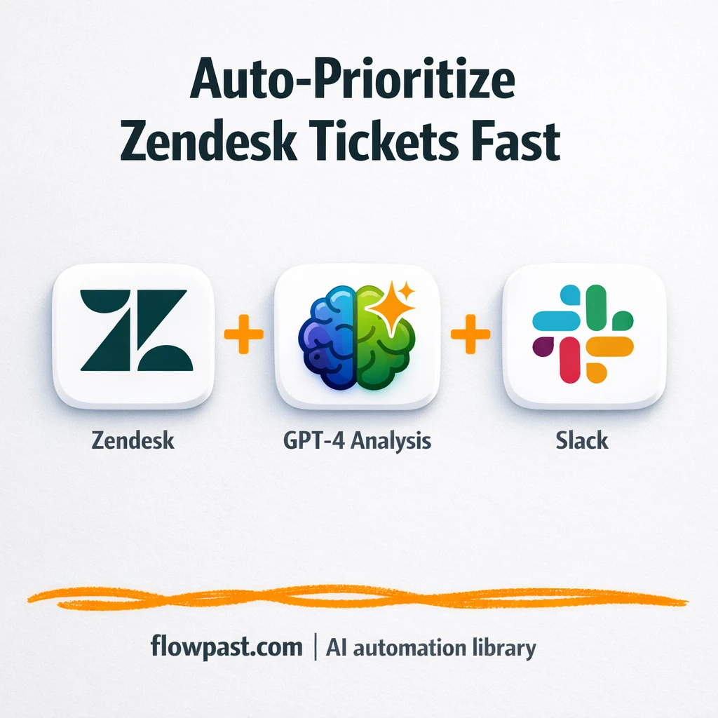 Zendesk + Slack: urgent tickets flagged automatically - n8n workflow automation template