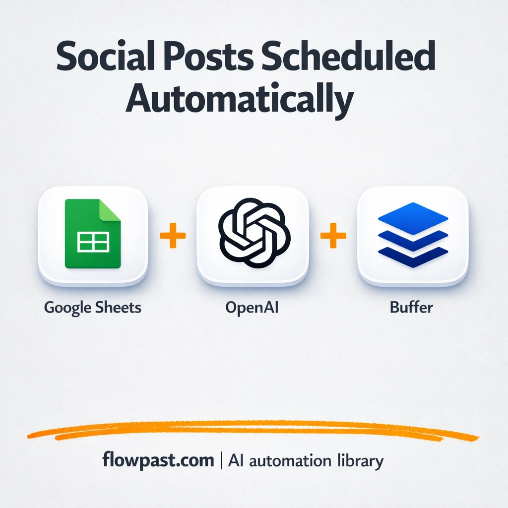 Google Sheets + Buffer: posts scheduled, status tracked - n8n workflow automation template