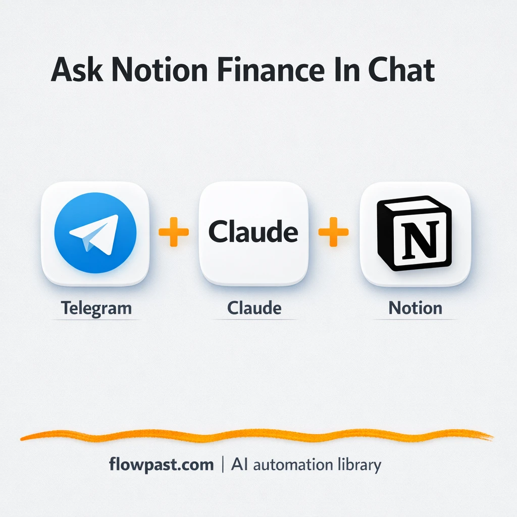 Telegram + Notion: instant spending totals on demand - n8n workflow automation template