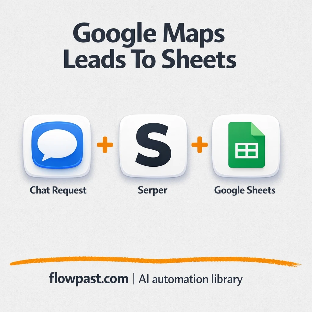 Telegram to Google Sheets, clean Google Maps leads - n8n workflow automation template