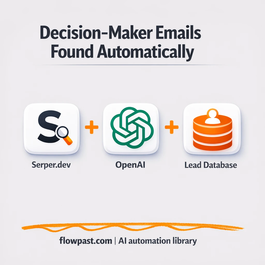 Serper.dev + NocoDB: verified leads from company lists - n8n workflow automation template