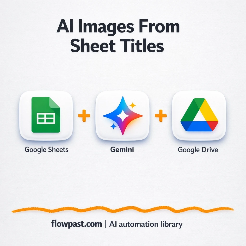 Google Sheets to Google Drive, images ready to share - n8n workflow automation template