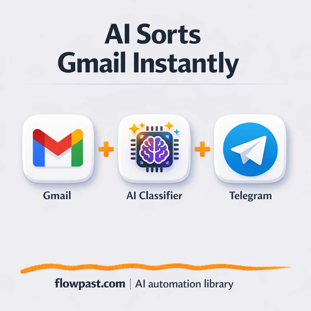 Gmail meets Telegram for instant inbox triage - n8n workflow automation template