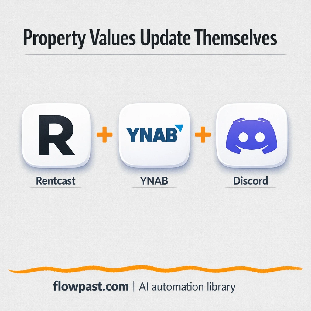 Rentcast to YNAB, keep home value tracking fresh - n8n workflow automation template