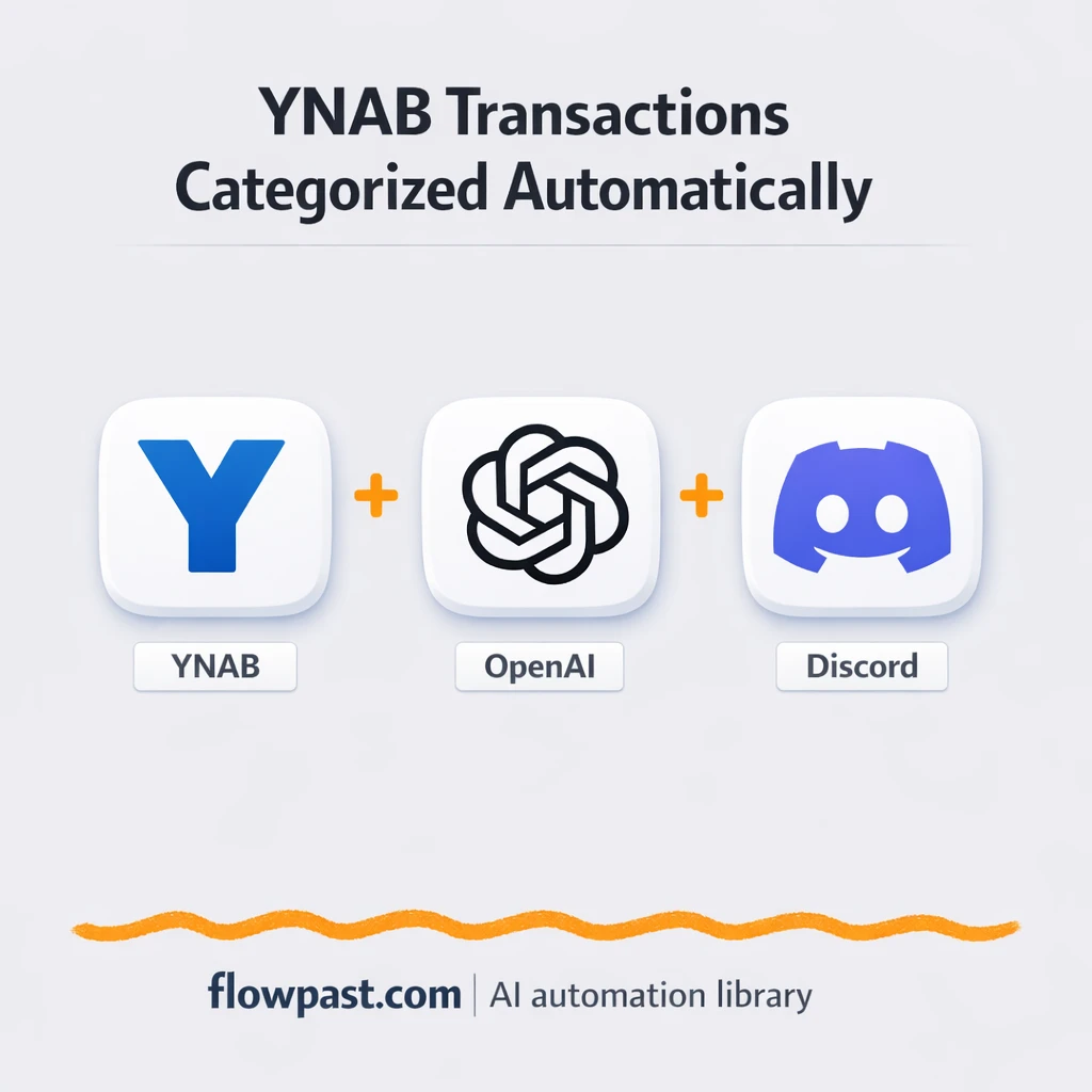 YNAB + Discord: cleaner transaction categories fast - n8n workflow automation template