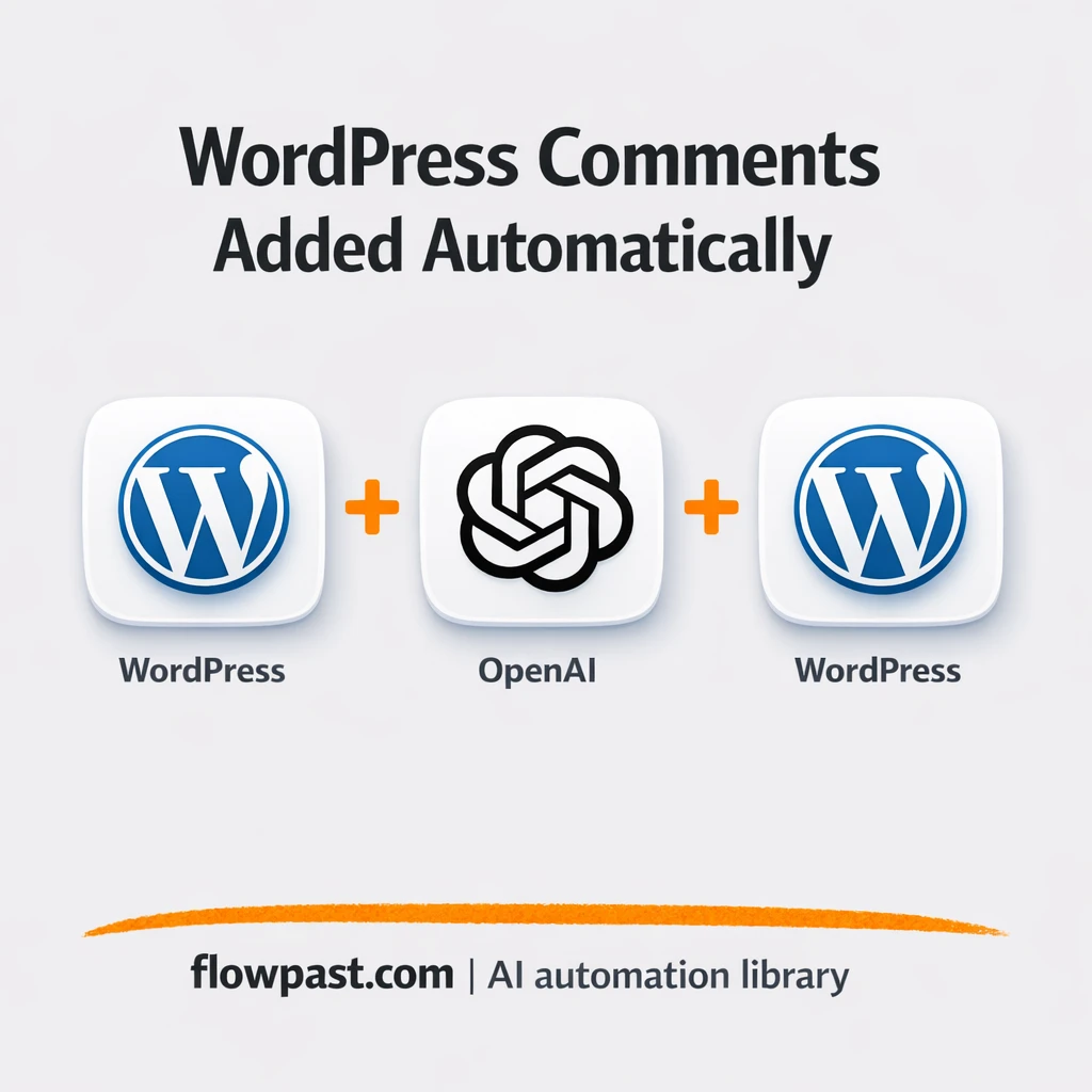 WordPress + OpenAI: natural comments, no awkward gaps - n8n workflow automation template
