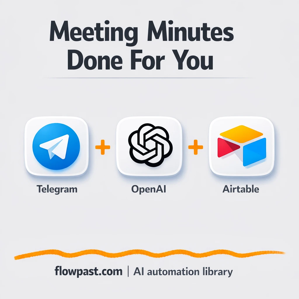 Telegram to Airtable, meeting minutes everyone sees - n8n workflow automation template