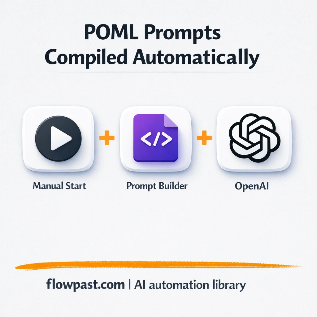 POML to OpenAI Chat, consistent prompts every time - n8n workflow automation template