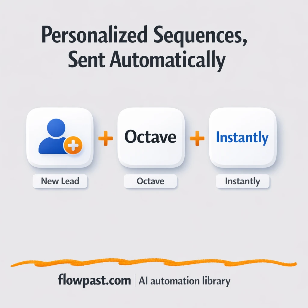 Octave + Instantly.ai: smarter cold email sequences - n8n workflow automation template